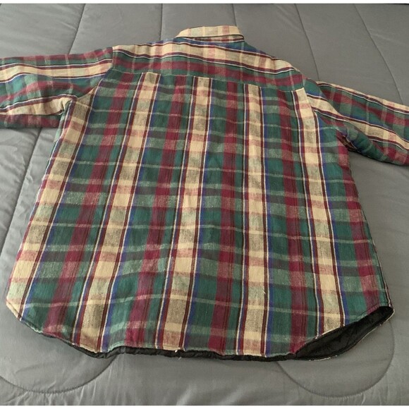Deer Creek Mens Flannel Shirt Jacket Quilt Lined Plaid Size XL Work Shirt - Picture 4 of 14